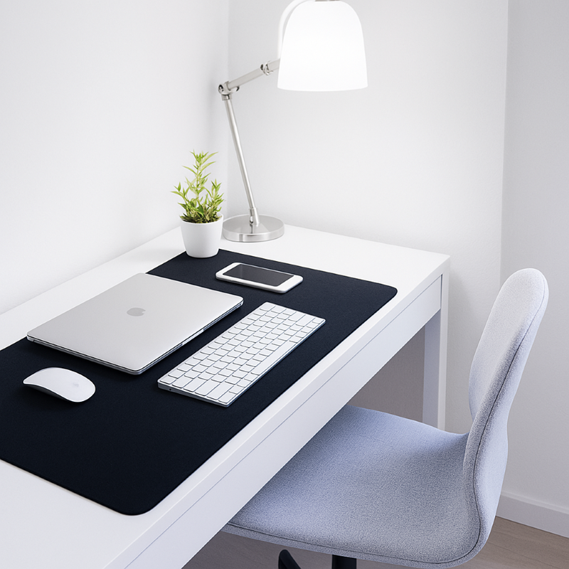 Modern office space with ergonomic furniture and natural lighting